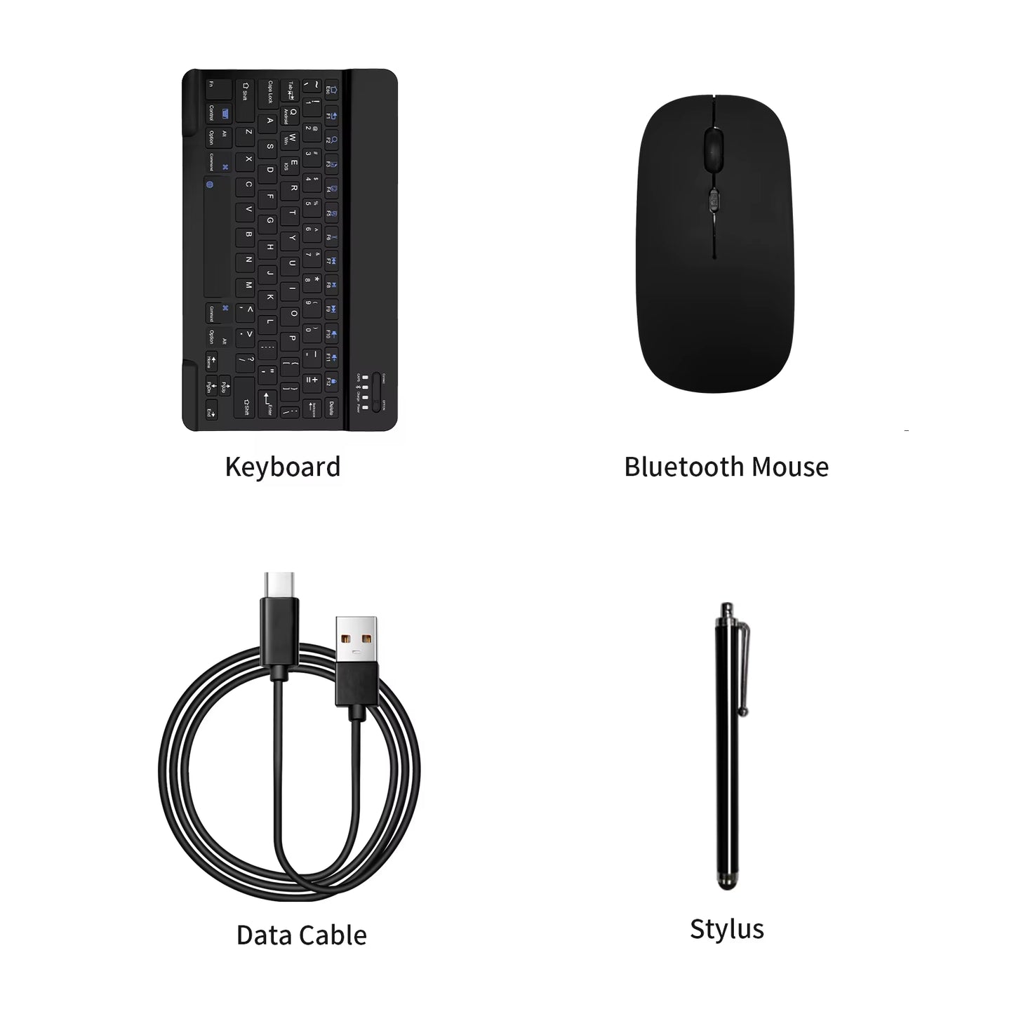 Android 14 Tablet 10.1 Inch, 8GB(4+4 Expand) RAM + 128GB ROM, Octa Core, 5G Wifi, with Keyboard, Mouse, Case