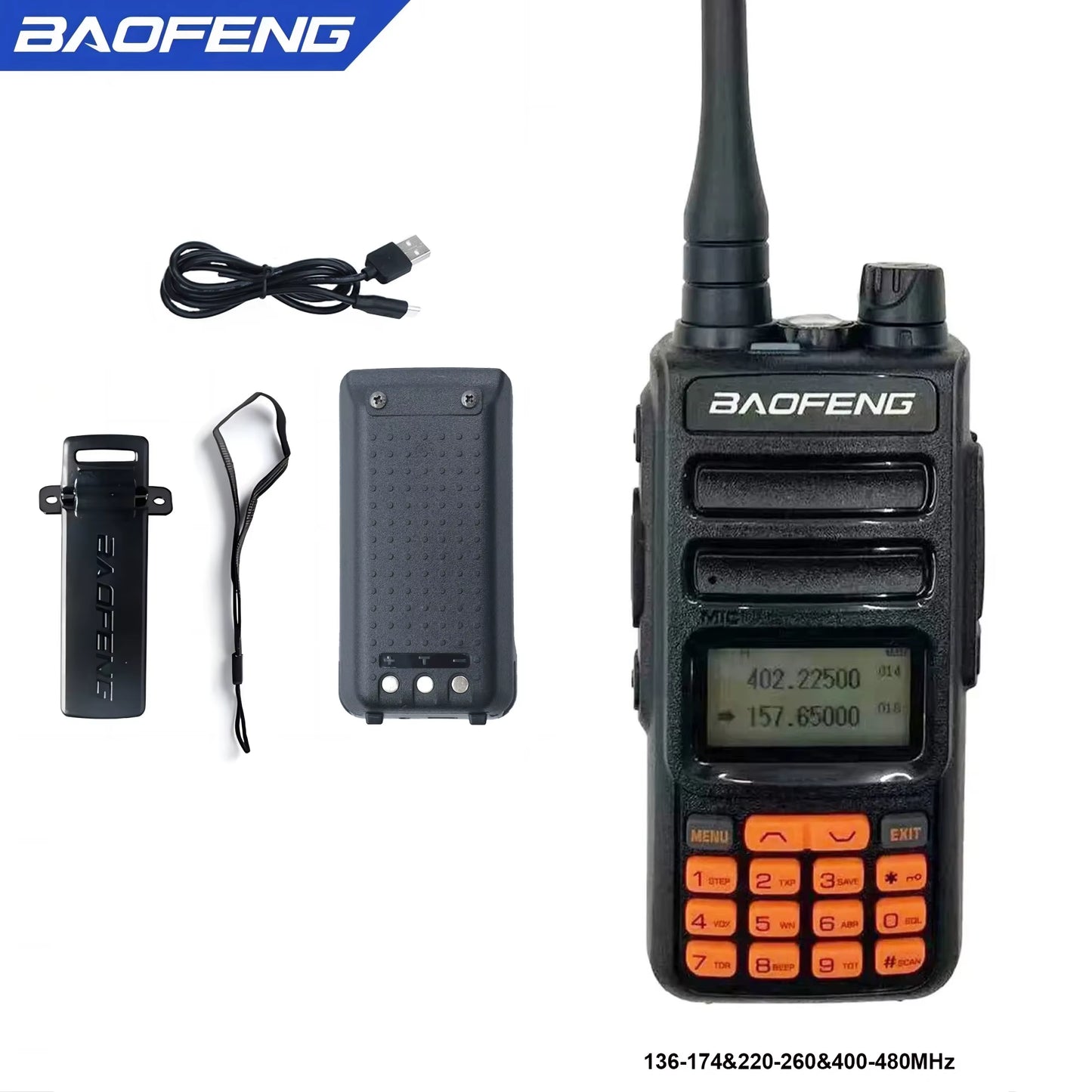 TH-15S TH 15S Ham Handheld Radio 5W Uhf Vhf Two Way Radio Long Range Handheld Dual Band Walkie Talkie