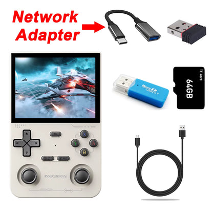 K36 Handheld Game Console 3.5Inch IPS 640X480 Screen Built in 64GB Card Support Two Game Consolesto Play Together Online