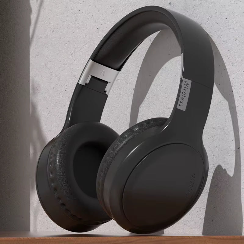 Wireless Bluetooth Headphones over Ear HIFI Stereo Headsets Noise Reduction Sports Gaming Earphones Music Player with Mic Gifts