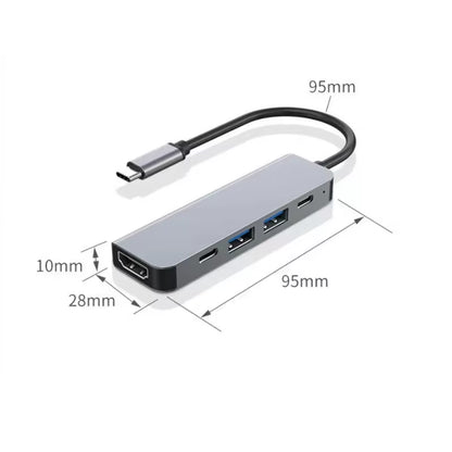 USB C Hub to 4K Hdmi-Compatible USB 3.0 2.0 Type C PD Charging Dock for Macbook Ipad Samsung S10 Dex TV Mouse Keyboard U Disk