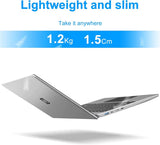 14 Inch Laptop PC 12GB LPDDR4 RAM 256GB SSD ROM 1080P FHD IPS Screen Windows 11 Computer with Celeron 4-Core Processor WIFI