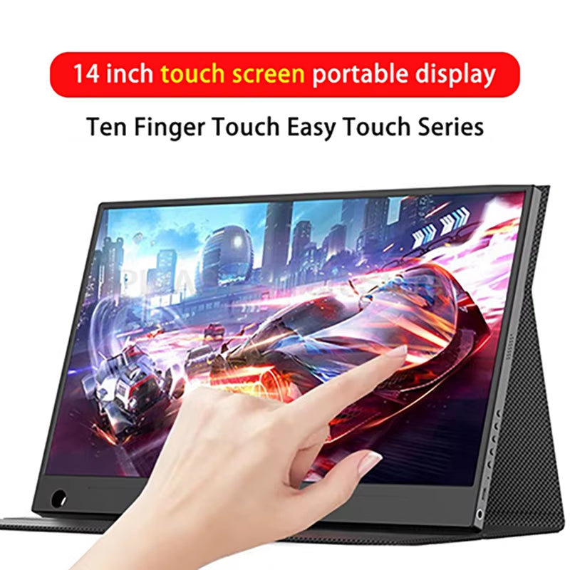 14 Inch Touchscreen Portable Monitor for PC Laptop Secondary Screen Expansion Switch External Display 10-Point Touch 100%SRGB