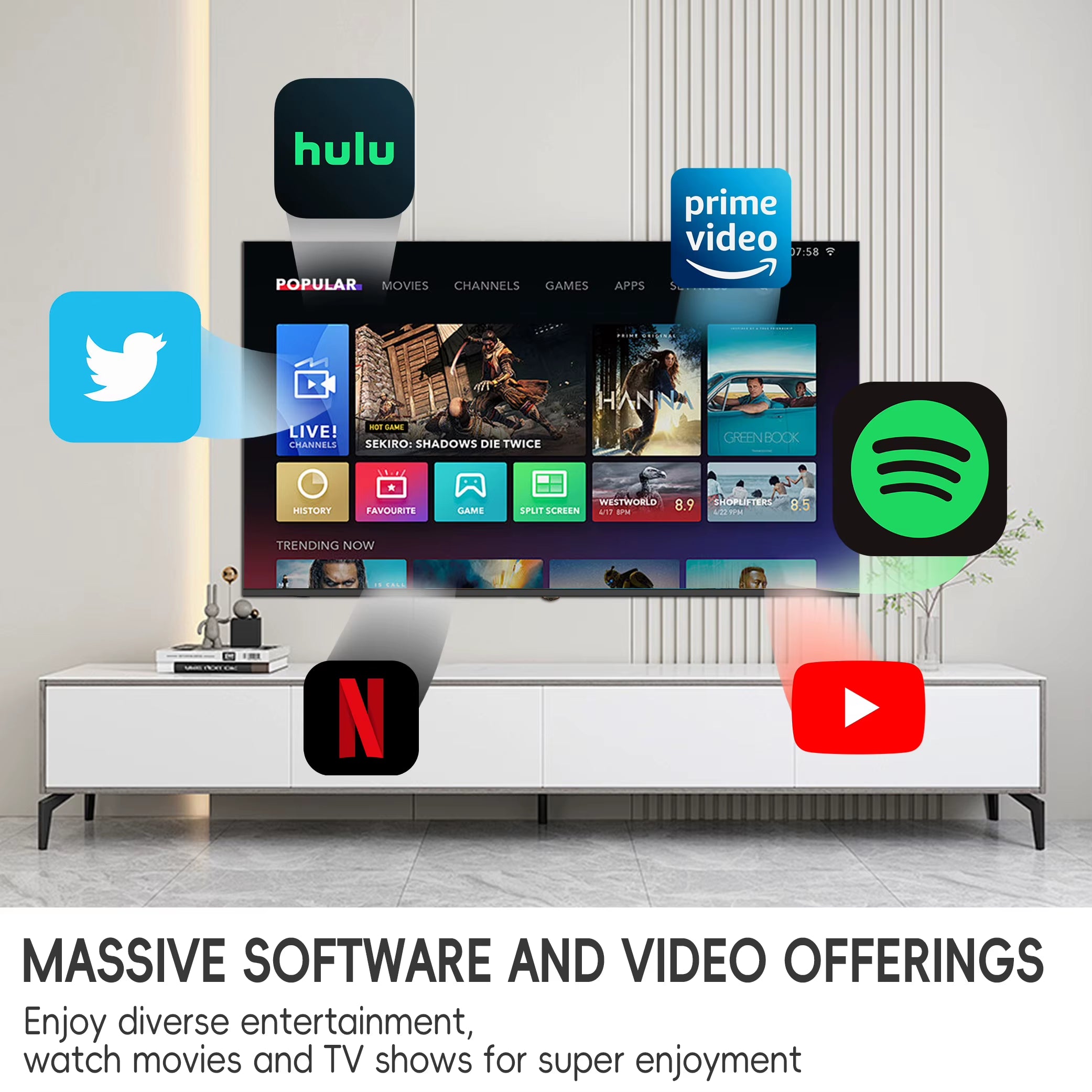 Brand New 32" 43" 50" 55" 60" 65" 75" 85" Plasma LED Smart TV with Inteligente Android 14 4K Ultra HD 85 Pulgadas Wifi