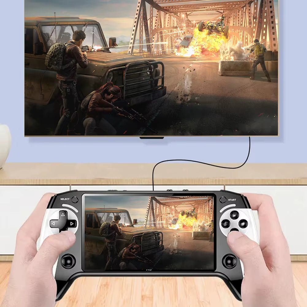 5.5 Inch Screen Handheld Game Console 1500Mah Electronic Game Player Type-C Charging Portable Game Player for Kids Adults
