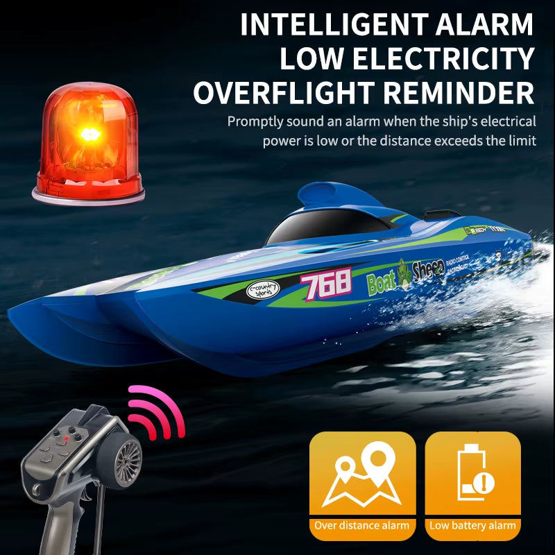 New Full-Proportion Brushless High-Speed Turbo Speed Boat Waterproof Large Electric Remote Control Boat Model Boy Toy
