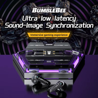 Ship from US  TF-T01 Gaming Earphones Bluetooth 5.4 ENC Noise Reduction Headphones HD Call Music Earbuds Bumble Bee