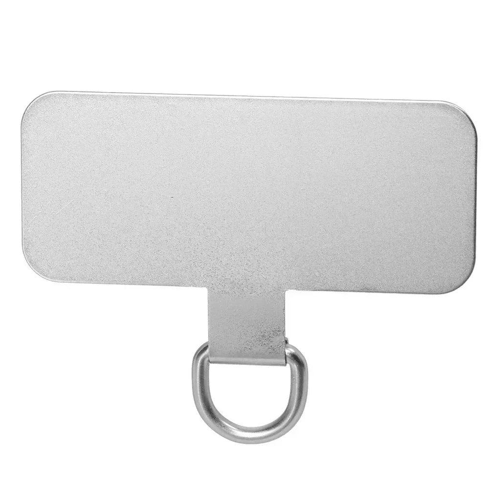 3/2/1Pcs Stainless Steel Hanging Clip Anti-Lost Metal Phone Lanyard Tether Tab Card Ultra Thin Cell Phone Sling Piece Patch