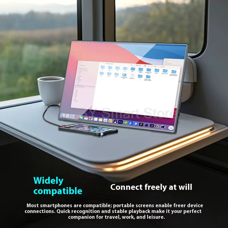 21.5 Inch 2.5K 100Hz Touch-Enabled Portable Monitor for Office Gaming Entertainment PC Extension Secondary Screen IPS Panel Thin