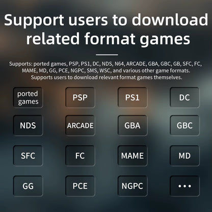 RG40XX H Handheld Games Console 4.0" IPS Screen Linux 64-Bit Multicolor LED Lights Retro Gaming Console over 5000 Games