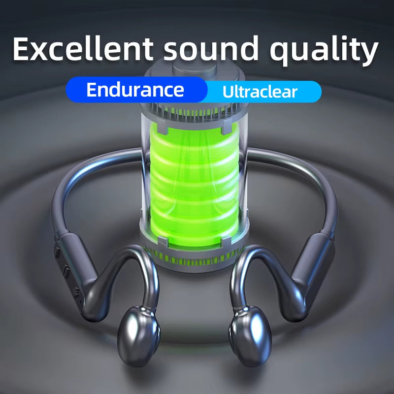 High Power Sound Conduction and Long Battery Life Bluetooth Earphone Neck Mounted Wireless Headset