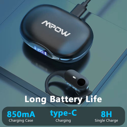 T68 Deep Bass Wireless Earbuds Bluetooth 5.3 TWS Earphones In-Ear LED Display Waterproof True Earphones for Work Gym Sports