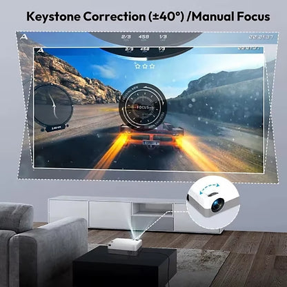 Smart LED Projector HD 1280X720P 5G Wifi Android 10 BT5.0 H700 Home Theater Outdoor Support Parsing 4K Mini Portable Projector