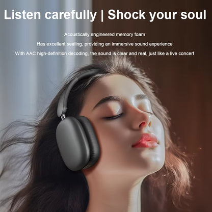 Newest ANC Max Bluetooth Headphone Active Noise Cancelling Wireless Earphone over Ear Games Headphones ENC HD Mic Stereo Headset