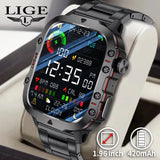 2024 New for Xiaomi Military Smart Watch Men IP68 5ATM Outdoor Sports Fitness Tracker Health Monitor 1.96" BT Call Smartwatch