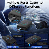 Carplay Android TV Box Lite Wired to Wireless Car Play Android Auto Adapter with HDMI Video Streaming Box for OEM Car