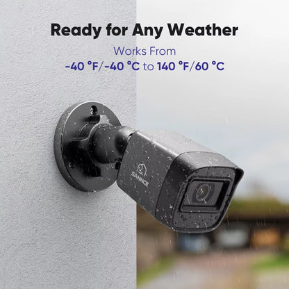 1080P HD TVI Bullet Security Cameras 2/4Pcs Outdoor Night Vision Cameras Home Surveillance Motion Detection Remote Access