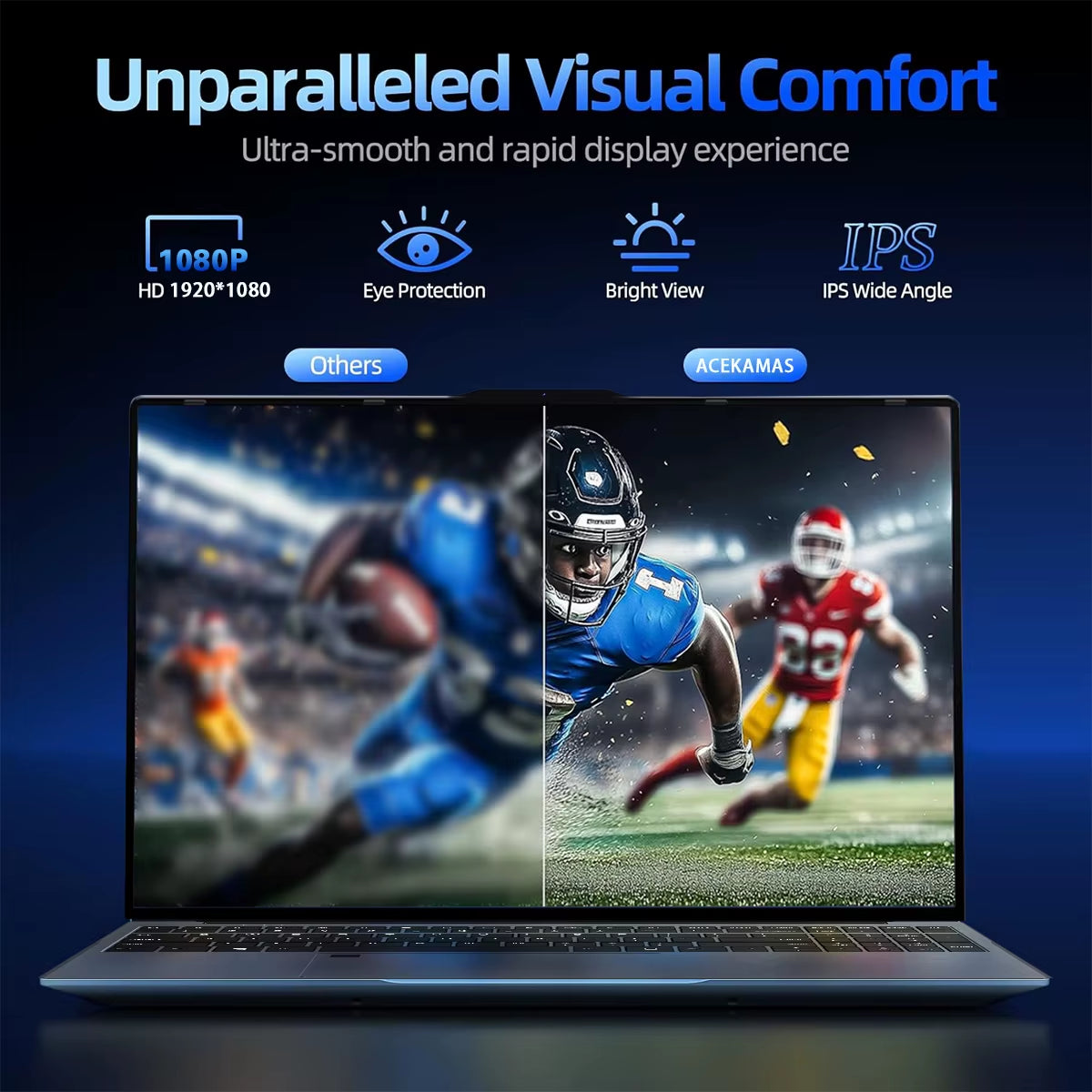 ACEKAMAS 15.6" Gaming Laptop Computer  Core I9 10980HK Windows 11 Pro IPS 4K 16GB DDR4 1TB SSD M.2 Notebook PC Laptop Gamer