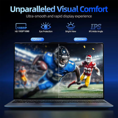 ACEKAMAS 15.6" Gaming Laptop Computer  Core I9 10980HK Windows 11 Pro IPS 4K 16GB DDR4 1TB SSD M.2 Notebook PC Laptop Gamer