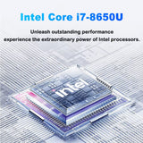 14.1"Laptop Computer PC  Core I7 8650U Atom 3950 Ultra Slim Notebook 12GB RAM 1TB 2TB SSD Office Study Windows 11 1920*1080