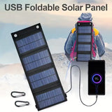1Pc USB Folding Solar Panel Portable Flexible Small Waterproof 5V Folding Solar Panels Cells for Mobile Phone Battery Charger