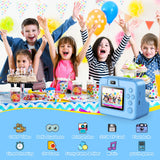 Kids Camera Instant Camera 1080P HD Dual Lens Selfie Digital Camera Print for Girls Boys Christmas Birthday Gifts Toys
