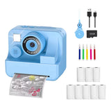 Kids Camera Instant Camera 1080P HD Dual Lens Selfie Digital Camera Print for Girls Boys Christmas Birthday Gifts Toys
