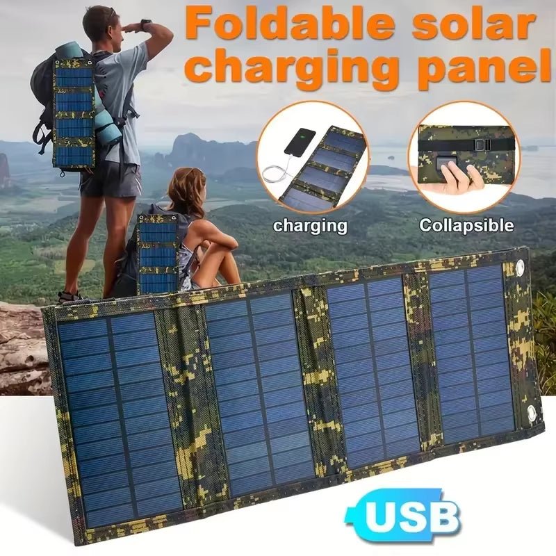 1Pc USB Folding Solar Panel Portable Flexible Small Waterproof 5V Folding Solar Panels Cells for Mobile Phone Battery Charger