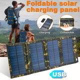 1Pc USB Folding Solar Panel Portable Flexible Small Waterproof 5V Folding Solar Panels Cells for Mobile Phone Battery Charger