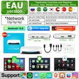 UHD Android 13 Smart TV Box Qualcomm 8-Core Wireless Carplay Android Auto Adapter GPS HDMI Video Output Carplay Ai Box