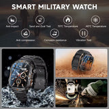 2025 for Xiaomi Outdoor Sports Smart Watch GPS Trackr 5ATM Flashlight 1.96" HD Display Screen Bluetooth Call Men Fitness Watches