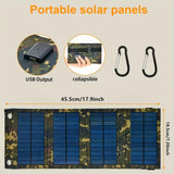 1Pc USB Folding Solar Panel Portable Flexible Small Waterproof 5V Folding Solar Panels Cells for Mobile Phone Battery Charger