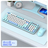 K-Snake Wk300 Wireless Dual Mode Keyboard and Mouse Set Mute with Volume Knob Desktop Laptop Universal