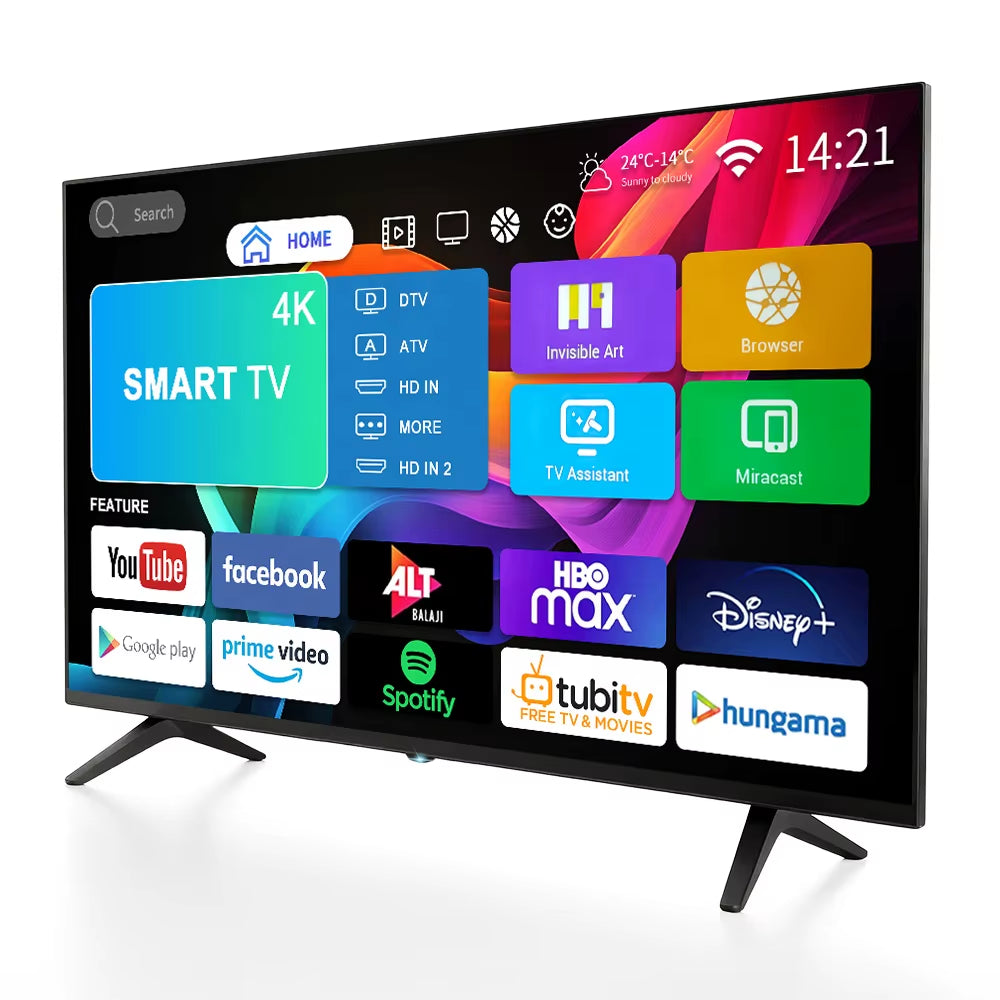 Brand New 32" 43" 50" 55" 60" 65" 75" 85" Plasma LED Smart TV with Inteligente Android 14 4K Ultra HD 85 Pulgadas Wifi