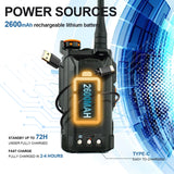 UV-K68 Walkie Talkie Air Band Radio TYPE-C K68 Charge UHF VHF DTMF FM NOAA Wireless Frequency Two Way Radio