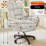 Comfort Soft Desk Chair with Adjustable Armrests Home Office Ergonomic Wide Seat Computer Chairs High-Back Gaming Recliner Chair
