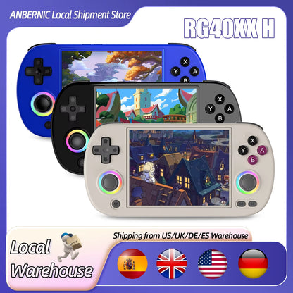 RG40XX H Retro Handheld Game Console 4.0 Inch IPS Screen Linux System Built-In 64G TF Card 5488 Games Support HD-TV Out