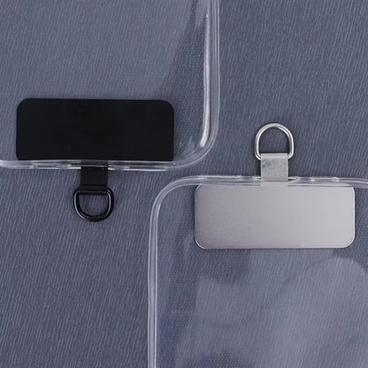 3/2/1Pcs Stainless Steel Hanging Clip Anti-Lost Metal Phone Lanyard Tether Tab Card Ultra Thin Cell Phone Sling Piece Patch