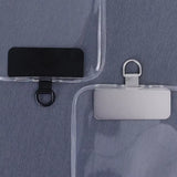 3/2/1Pcs Stainless Steel Hanging Clip Anti-Lost Metal Phone Lanyard Tether Tab Card Ultra Thin Cell Phone Sling Piece Patch
