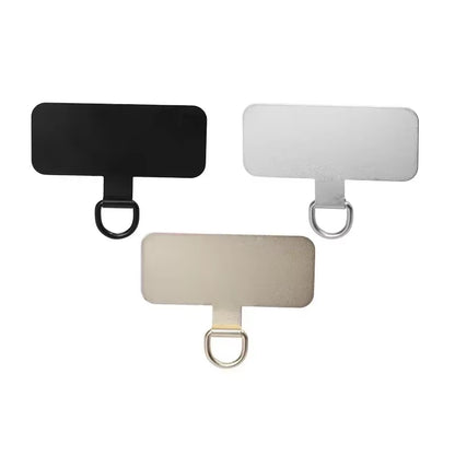 3/2/1Pcs Stainless Steel Hanging Clip Anti-Lost Metal Phone Lanyard Tether Tab Card Ultra Thin Cell Phone Sling Piece Patch