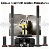 5.1 Home Theater Set 200W Peak Sound Box 8Ω Hifi Bluetooth Speaker 3-Way 3 Inch Active Audio Coaxial Optical USB for Home KTV