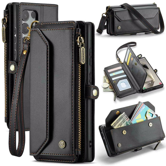 Crossbody for Samsung Galaxy S24 S23 Ultra S22 S21 S20 Case Wallet Card Holder
