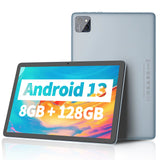 Android 14 Tablet 10.1 Inch, 8GB(4+4 Expand) RAM + 128GB ROM, Octa Core, 5G Wifi, with Keyboard, Mouse, Case