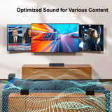 5.1 Surround Sound Bar, Virtual Surround Sound System, 350W Sound Bar for TV with Wireless Subwoofer and Rear Speakers, 3D Surround and Bass Adjustable Home Theater TV Speakers