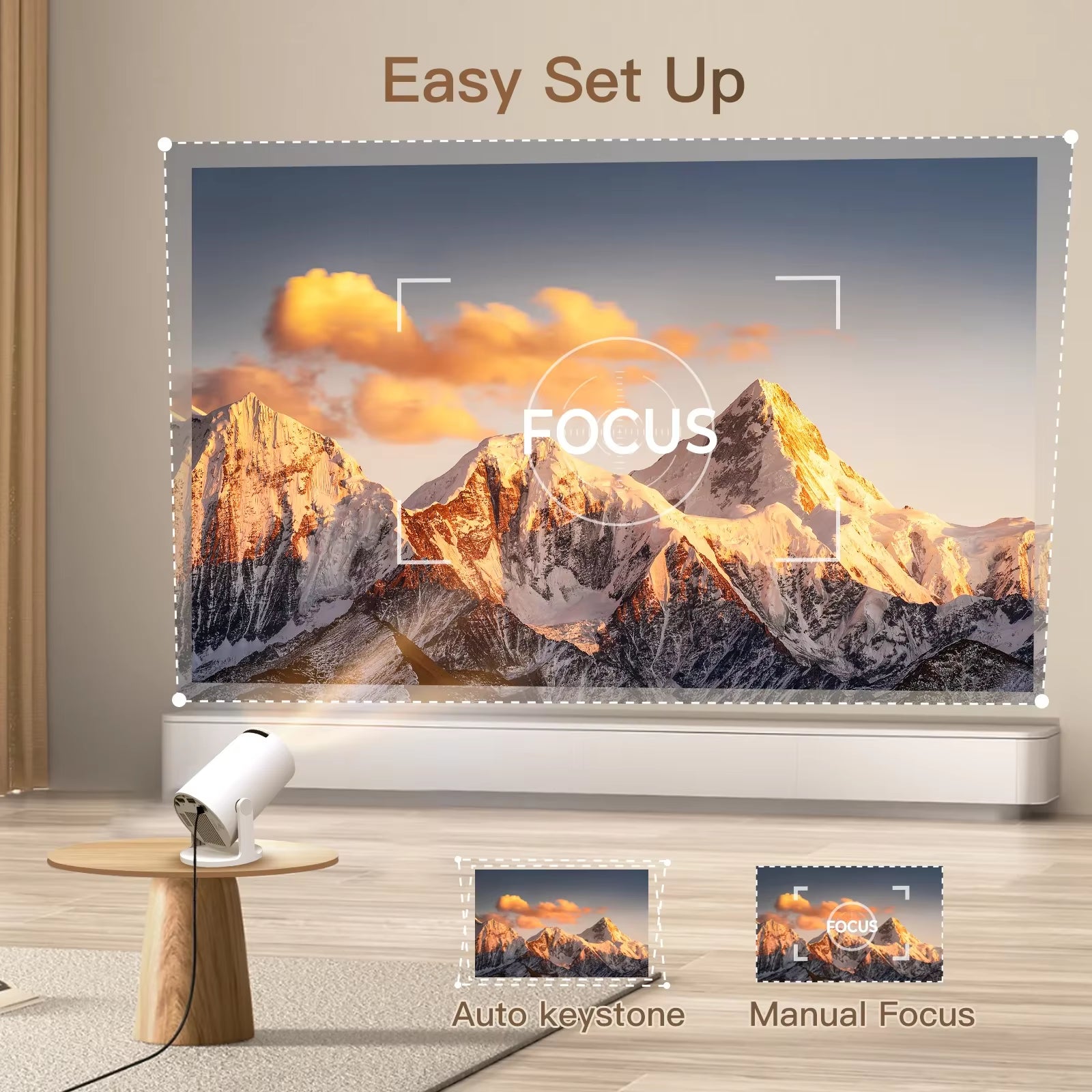 Projector HY300 Pro+ 4K Android 11 Dual Wifi6 300ANSI Allwinner H713 BT5.4 720P Native Outdoor Video Home Theater Cinema