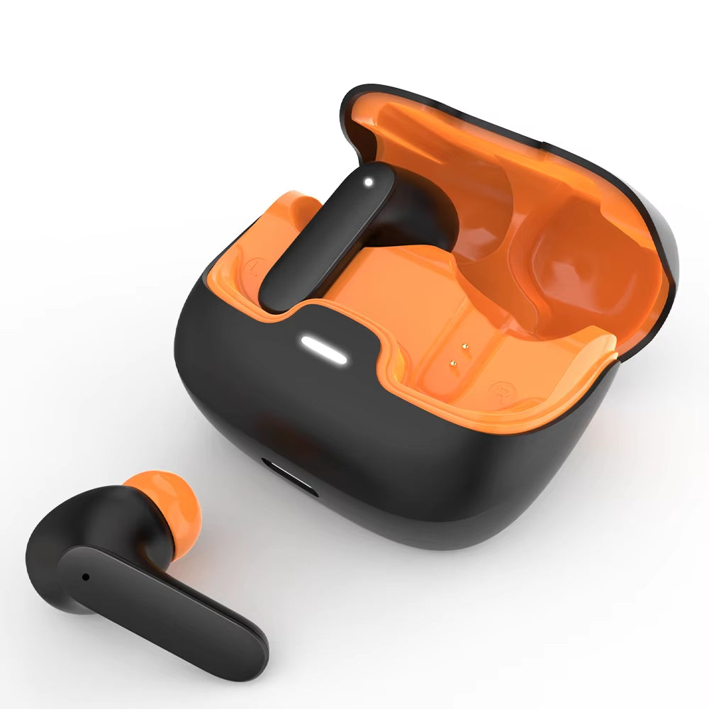 Bluetooth 5.4 TWS Wireless Bluetooth Earphones Ultra-Low Latency Dual Microphone ENC Noise Cancelling in Ear Bluetooth Earphones