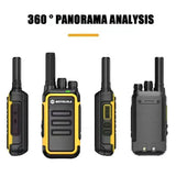 Motolola 2Pcs Mini Walkie Talkie Portable Two-Way Radio UHF Transceiver Set Walkie-Talkies Radio Walkie Talkie Long Range COD