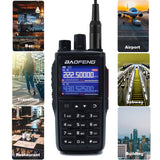 1/2PCS UV-22 Intercom Long-Distance USB Type-C Large Capacity NOAA 999CH FM Two-Way Radio