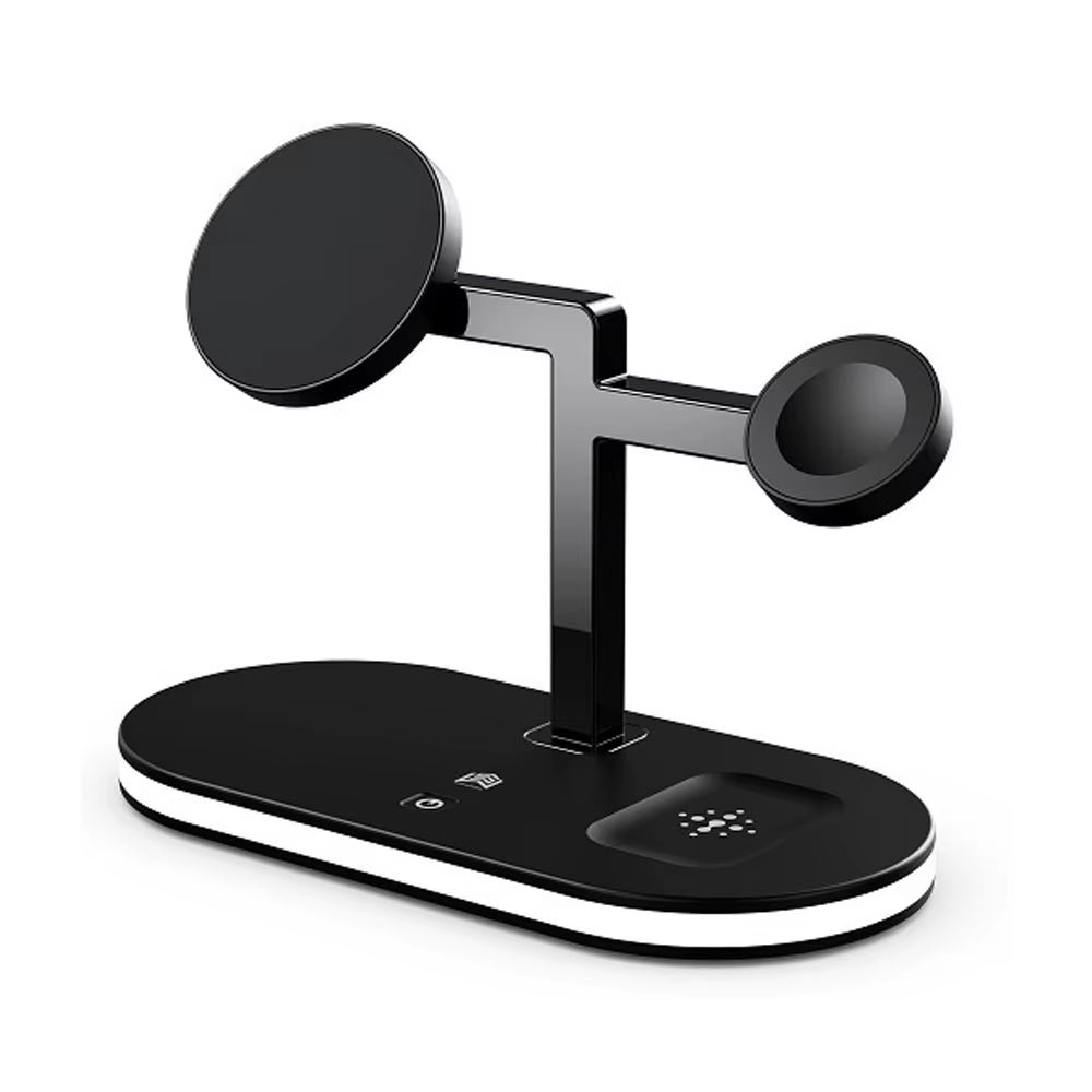 Wireless Charger Stand 4 in 1 Aluminum Alloy Magnetic Wireless Charger Stand