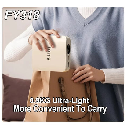 2025 New 4K Projector Built in 5W Speaker 1920*1080P Android 11 Home Theatre 10000 Lumens Wifi6 BT5.2 Outdoor Portable Projector